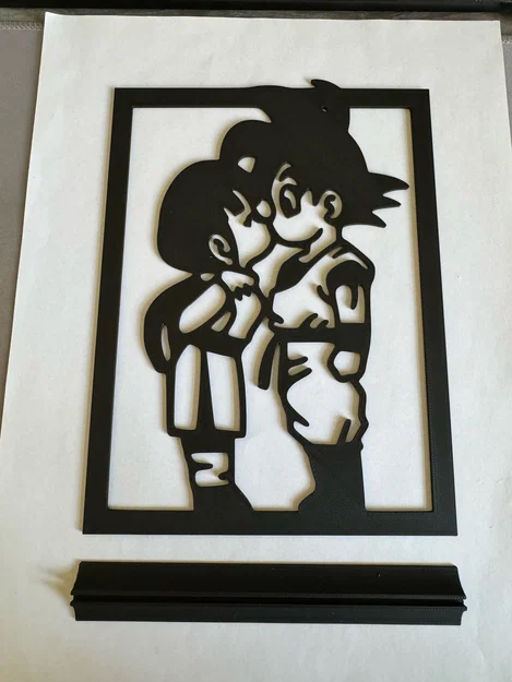 Mô hình trang trí Goku và Chi-Chi - Tuyệt phẩm 3D cho fan Dragon Ball - Image 2