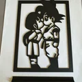 Mô hình trang trí Goku và Chi-Chi - Tuyệt phẩm 3D cho fan Dragon Ball - Thumbnail 2