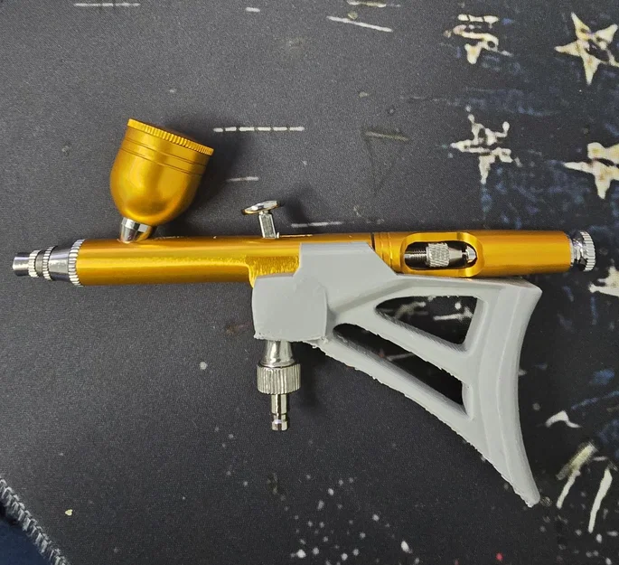 Tay cầm súng phun sơn Airbrush (Generic Airbrush Handle) in 3D - Image 2