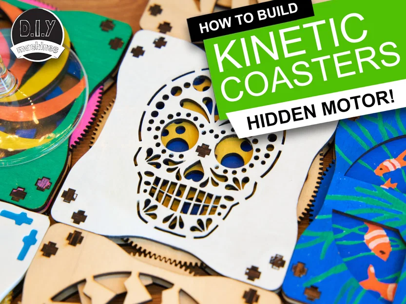 Lót Ly Kinetic Có “Twist”: Laser Cut hoặc 3D Print DIY Siêu Ảo - Image 1