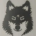 Tranh treo tường 3D hình mặt Sói/Husky đầy phong cách - Thumbnail 2