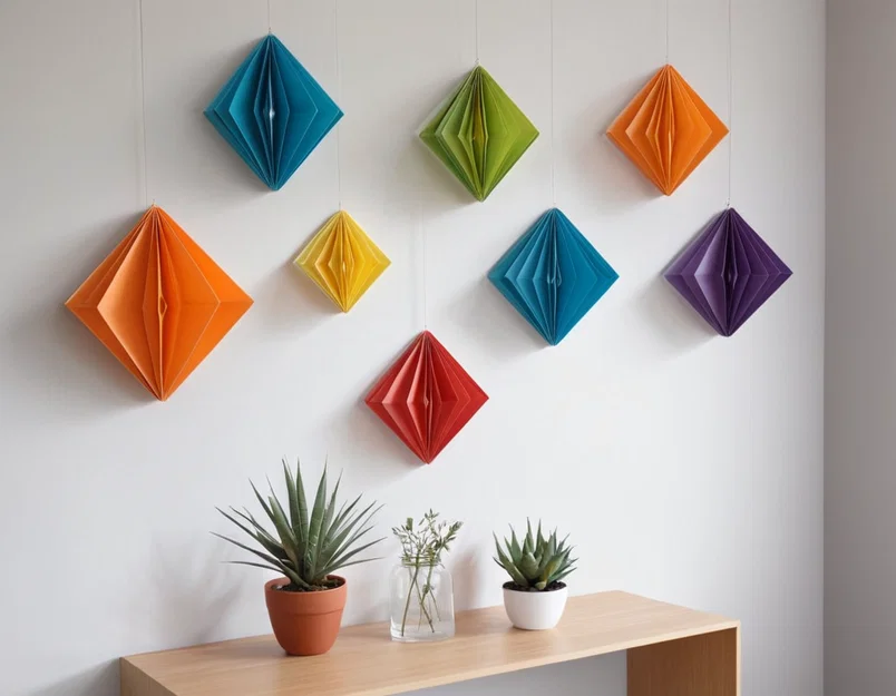 Tranh Origami Treo Tường Bắt Mắt – Decor Hình Học - Image 1