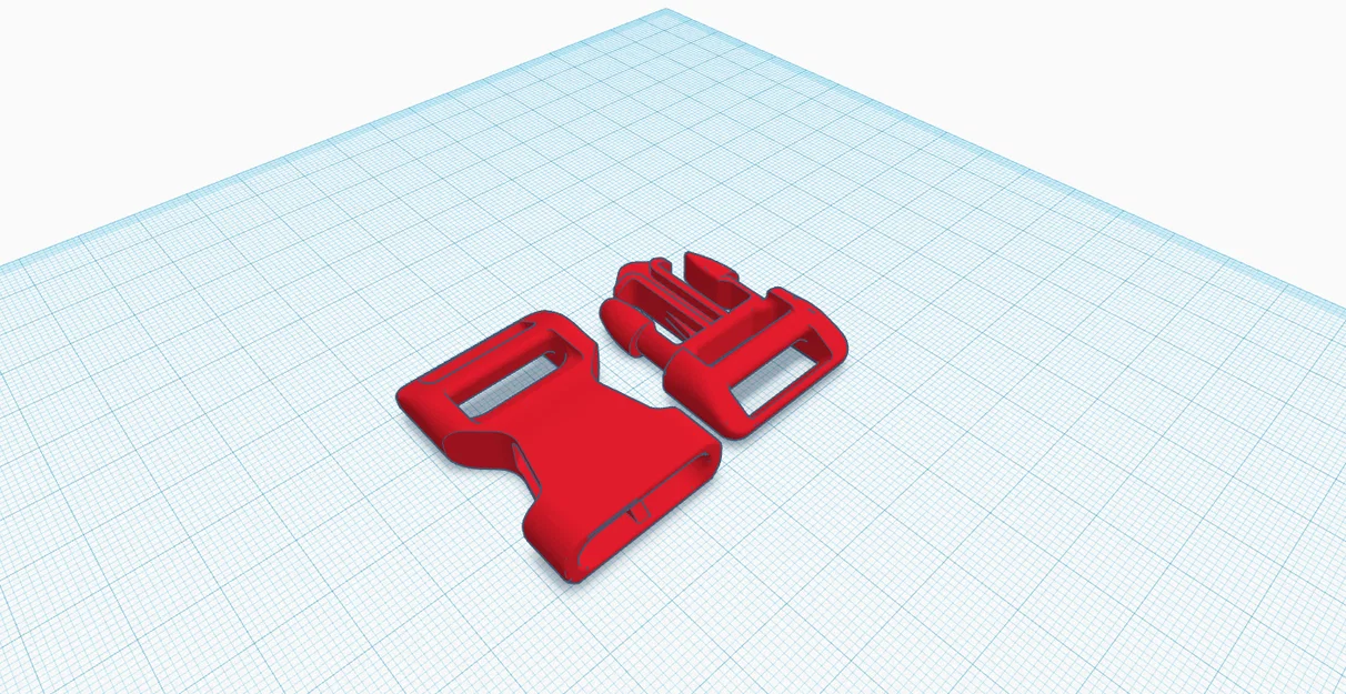 Khóa cài nhựa đa năng Improved buckle fidget in 3D - Image 2