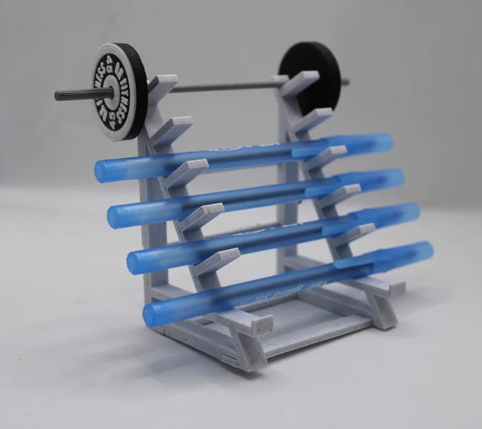 Giá đỡ bút hình giàn tạ độc đáo cho bàn làm việc (Weight Rack Pen Holder) - Image 2