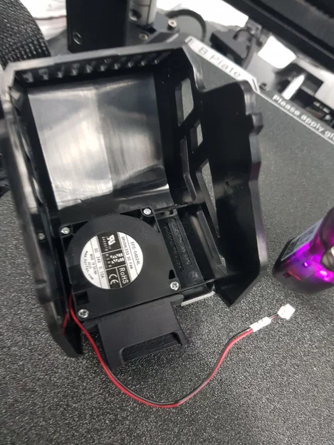 Ống dẫn gió (fan duct) Ender 3 V3 SE cho K1 hotend & quạt zin - Image 1