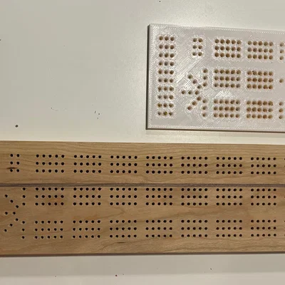 Template khoan lỗ cho bàn Cribbage (Cribbage board drilling template)