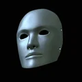 Mô hình in 3D mặt nạ khuôn mặt con người (Human Poker Face Mask) - Thumbnail 4