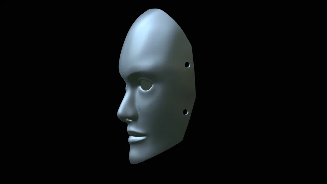 Mô hình in 3D mặt nạ khuôn mặt con người (Human Poker Face Mask) - Image 5