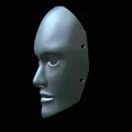 Mô hình in 3D mặt nạ khuôn mặt con người (Human Poker Face Mask) - Thumbnail 5