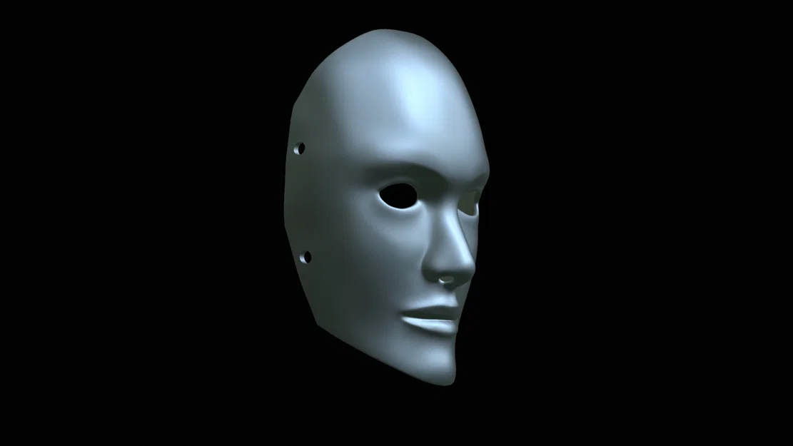 Mô hình in 3D mặt nạ khuôn mặt con người (Human Poker Face Mask) - Image 6