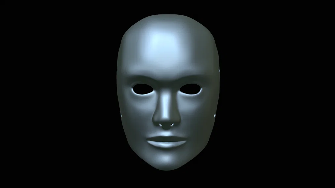 Mô hình in 3D mặt nạ khuôn mặt con người (Human Poker Face Mask) - Image 7