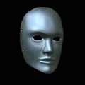 Mô hình in 3D mặt nạ khuôn mặt con người (Human Poker Face Mask) - Thumbnail 8