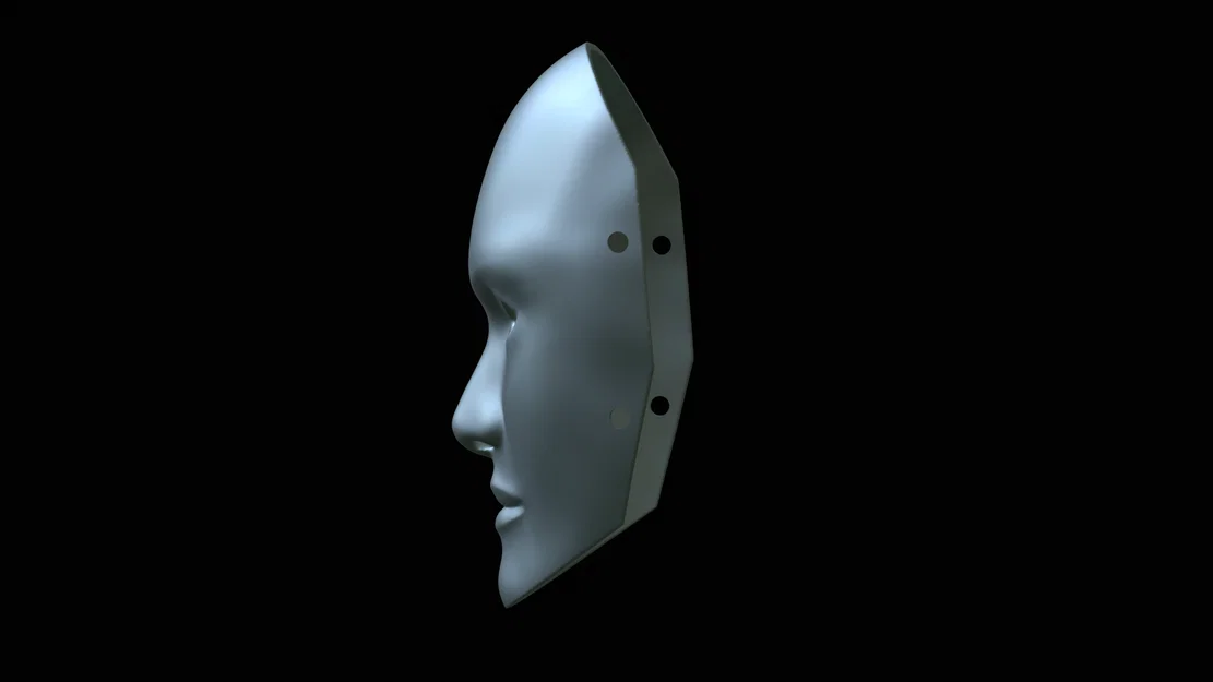 Mô hình in 3D mặt nạ khuôn mặt con người (Human Poker Face Mask) - Image 9