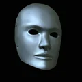 Mô hình in 3D mặt nạ khuôn mặt con người (Human Poker Face Mask) - Thumbnail 10
