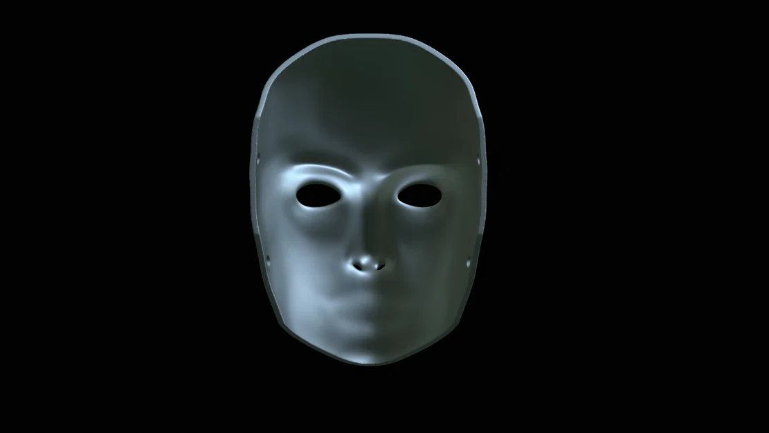 Mô hình in 3D mặt nạ khuôn mặt con người (Human Poker Face Mask) - Image 12