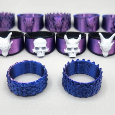 Mẫu Nhẫn Vảy Rồng Cơ Bản (Basic Dragon Scale Ring Samples)