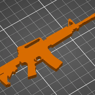 Mô hình M4A1 đa năng: Từ móc khóa cá tính đến trang trí treo tường