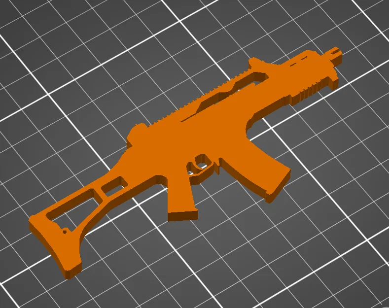 Mô hình súng G36C 3D - Phụ kiện trang trí và móc khóa cá tính - Image 1