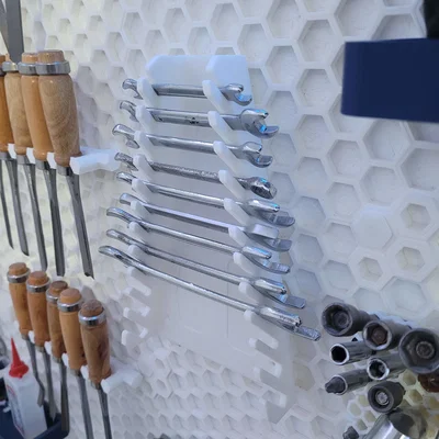 Giá treo cờ lê dạng tổ ong (Honeycomb wrench holder)