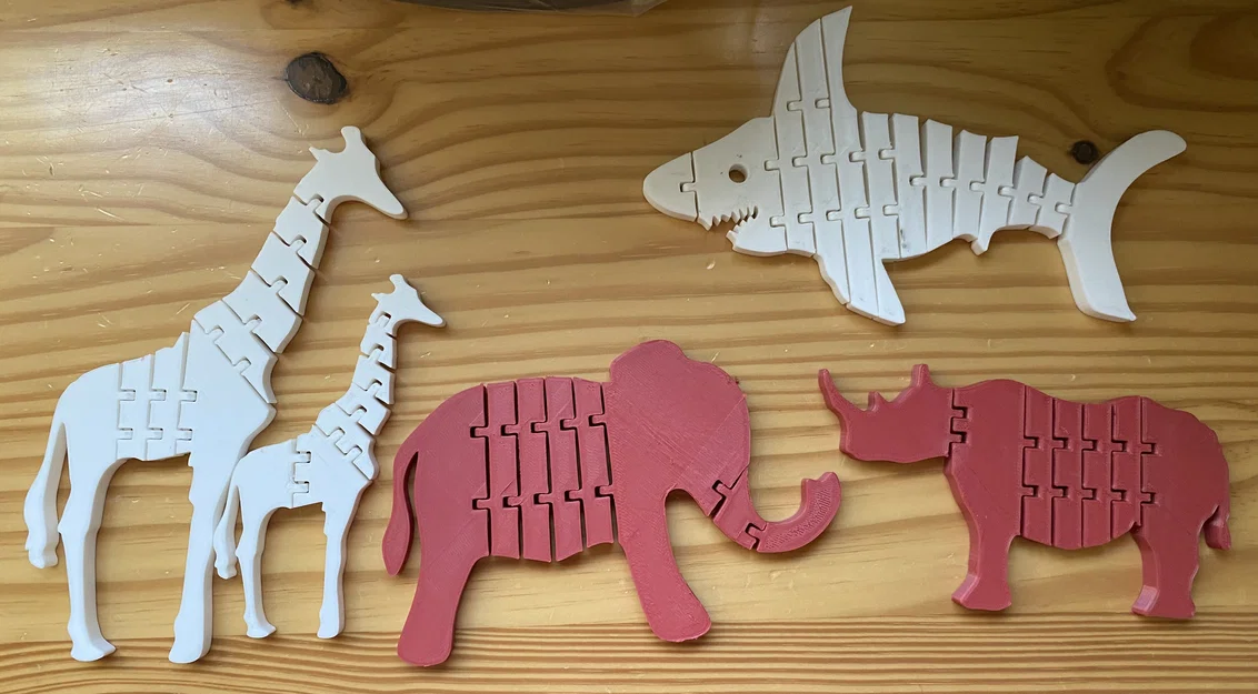 Flexi Animals (Volume 1) – Bộ thú flexi dễ in - Image 1