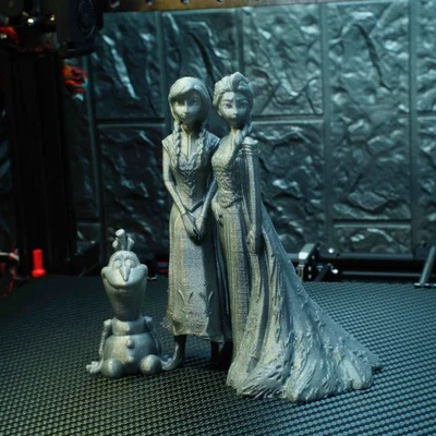 Olaf cùng Anna và Elsa – Set Support Free