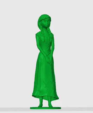 Mô hình Anna từ Frozen kèm đế vững chắc cho máy in 3D - Image 1