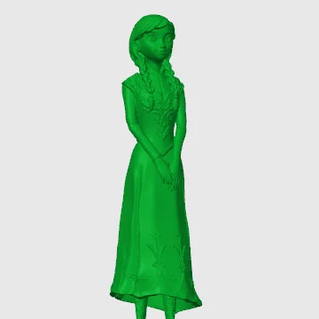 Mô hình Anna từ Frozen kèm đế vững chắc cho máy in 3D