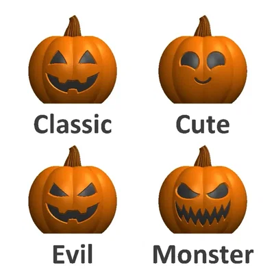 Jack-o'-lantern dạng vase mode - Đèn bí ngô Halloween