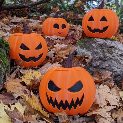 Jack-o'-lantern dạng vase mode - Đèn bí ngô Halloween