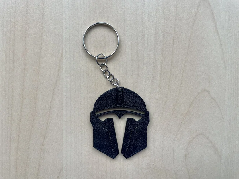 Móc khóa mũ Mandalorian Tesla (Tesla Mandalorian Helmet keychain) - Image 1