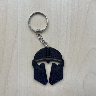 Móc khóa mũ Mandalorian Tesla (Tesla Mandalorian Helmet keychain)