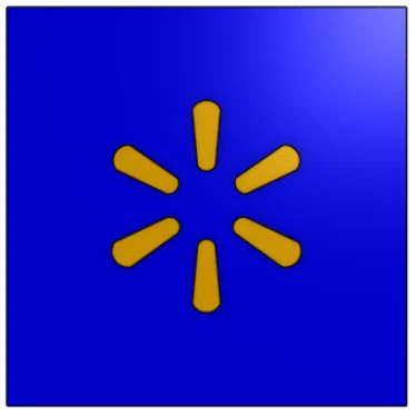 Mô hình logo Walmart 3D: File in 3D trang trí đẹp và đơn giản - Image 1