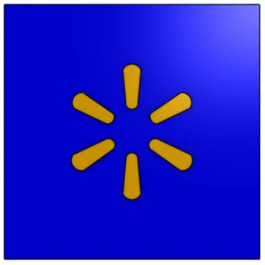 Mô hình logo Walmart 3D: File in 3D trang trí đẹp và đơn giản
