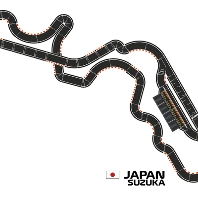 Racing Circuits - building kit - Japan Suzuka Grand Prix (Bộ lắp ráp đường đua)