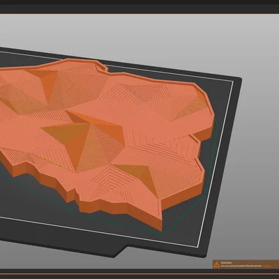 Tranh Treo Tường Bản Đồ Ba Lan Low Poly