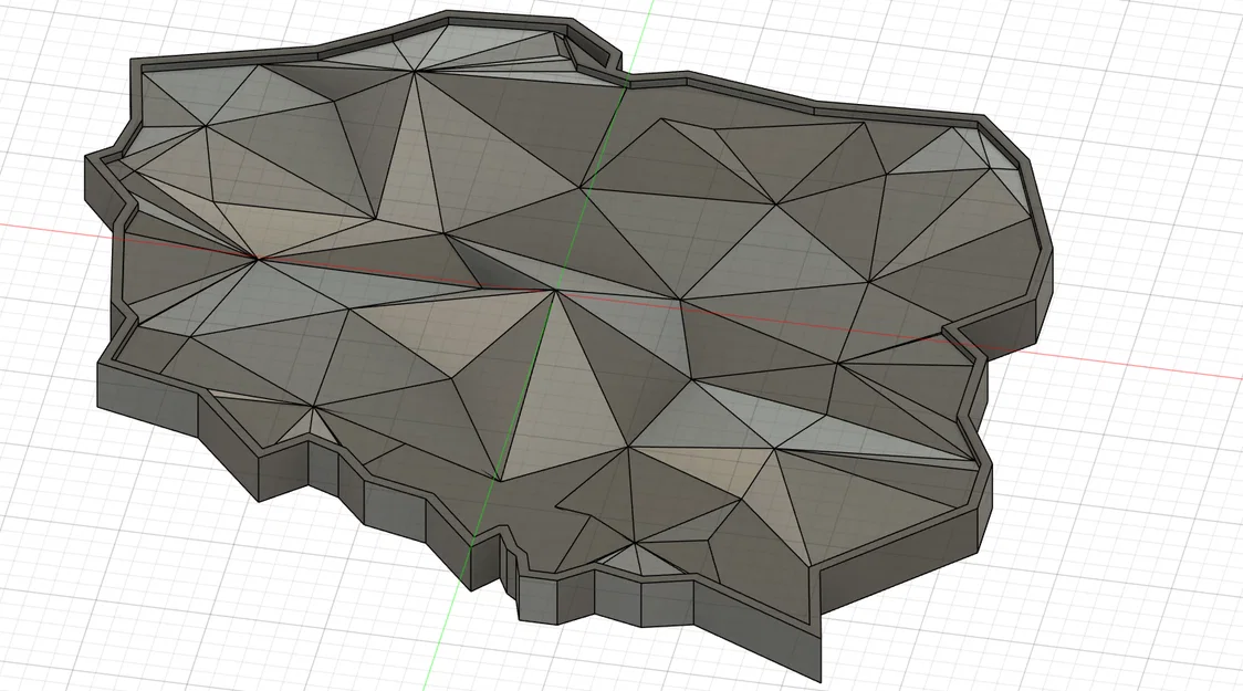 Tranh Treo Tường Bản Đồ Ba Lan Low Poly - Image 2