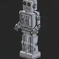 Mô hình Robot Cổ Điển Retro (Retro Robot v001) phong cách thập niên 60 - Thumbnail 1