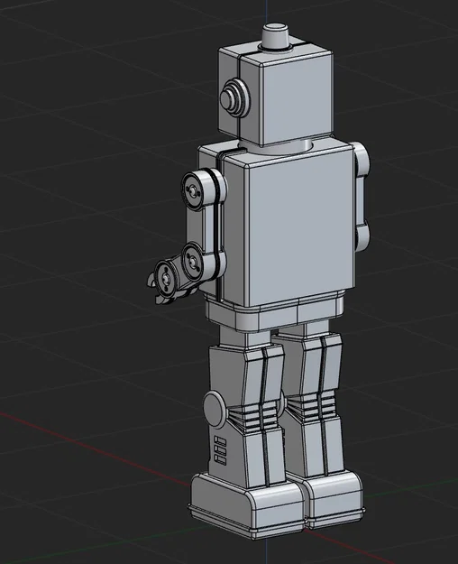 Mô hình Robot Cổ Điển Retro (Retro Robot v001) phong cách thập niên 60 - Image 2