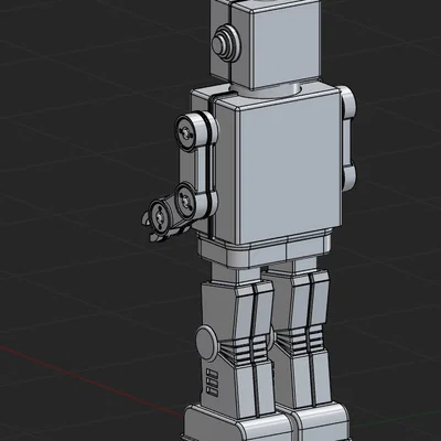 Mô hình Robot Cổ Điển Retro (Retro Robot v001) phong cách thập niên 60
