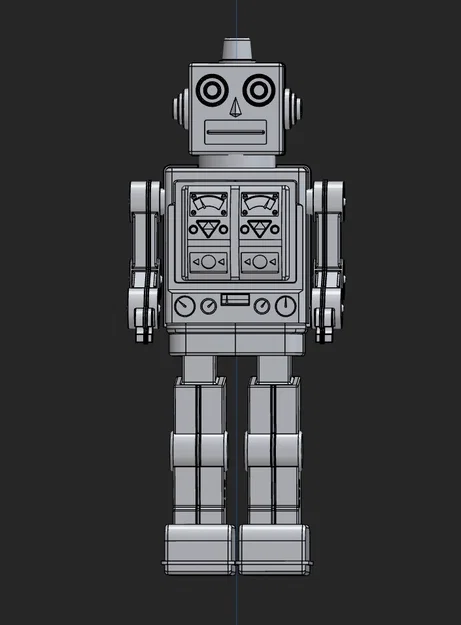 Mô hình Robot Cổ Điển Retro (Retro Robot v001) phong cách thập niên 60 - Image 3