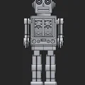 Mô hình Robot Cổ Điển Retro (Retro Robot v001) phong cách thập niên 60 - Thumbnail 3