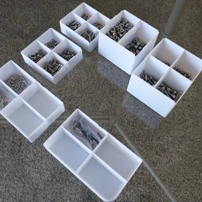 Insert ngăn hộp organizer HDX/Hypertough/Anvil (FreeCAD Parametric)