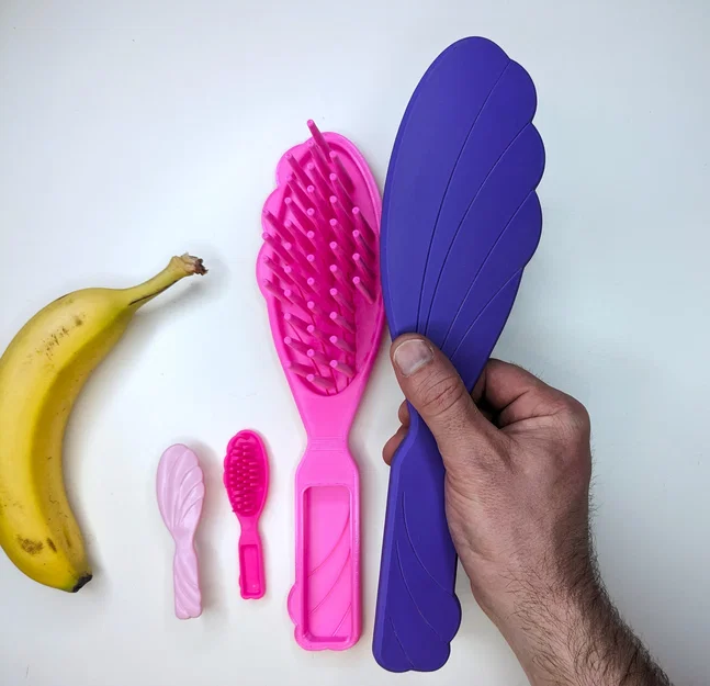 Mô hình lược chải tóc phong cách búp bê Barbie cổ điển - Image 3