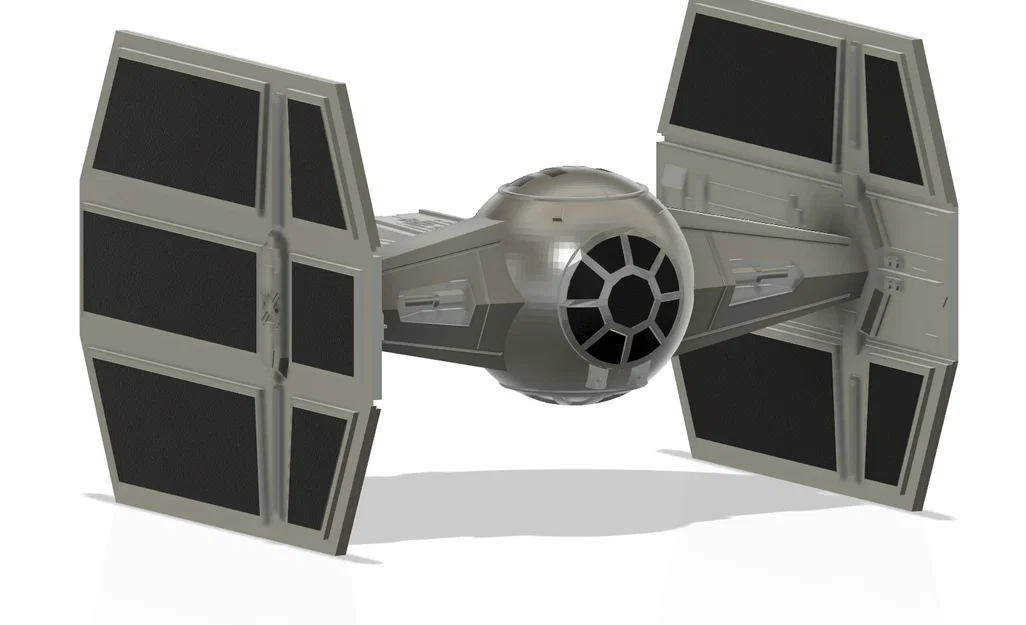 Tie Fighter Darth Vader (in 1 filament) - tách linh kiện tốt hơn (chỉ 6 plates) - Image 2