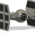 Tie Fighter Darth Vader (in 1 filament) - tách linh kiện tốt hơn (chỉ 6 plates) - Thumbnail 2