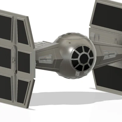 Tie Fighter Darth Vader (in 1 filament) - tách linh kiện tốt hơn (chỉ 6 plates)