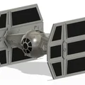 Tie Fighter Darth Vader (in 1 filament) - tách linh kiện tốt hơn (chỉ 6 plates) - Thumbnail 4