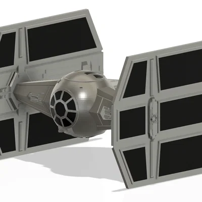 Tie Fighter Darth Vader (in 1 filament) - tách linh kiện tốt hơn (chỉ 6 plates)