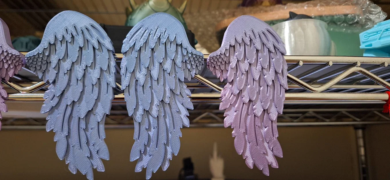 Nam châm tủ lạnh Cánh thiên thần (Angel Wings Refrigerator Magnet) - Image 1