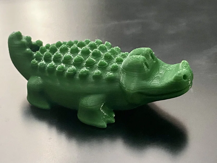 Cá Sấu Mập Cute – Móc Khóa (Keychain) - Image 1